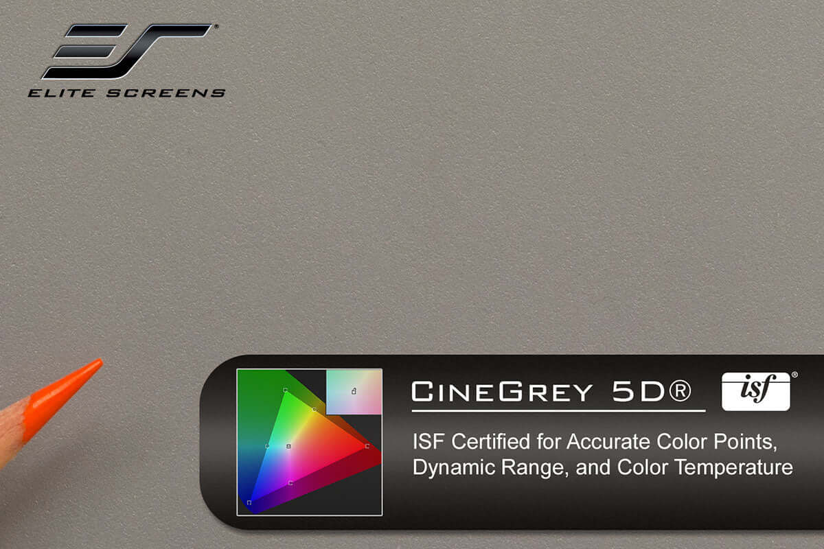 CINEGREY 5D - ÉCHANTILLON DE MATÉRIAU D'ÉCRAN (DIN A4)