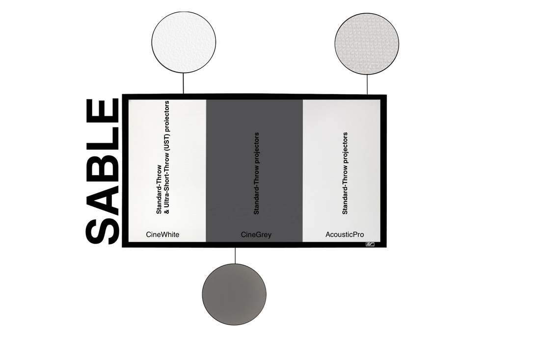 SABLE FRAME - ÉCRAN DE PROJECTION À CADRE FIXE