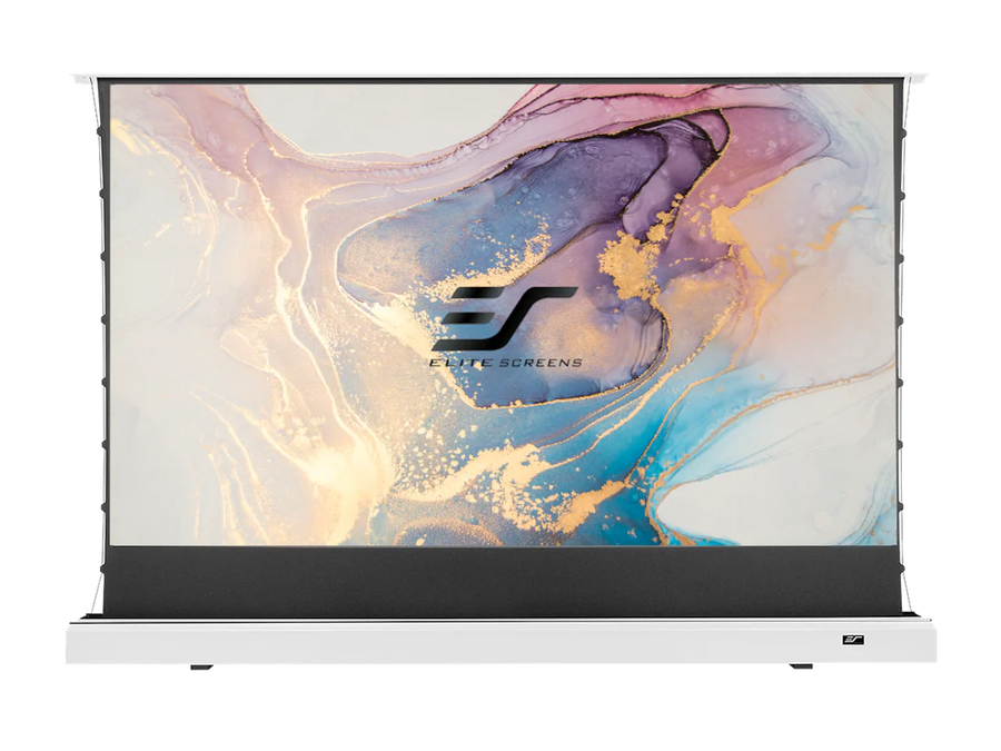 Used - Like a new// KESTREL TAB-TENSION FLOOR-UP With Cinegrey 4D Screens / CineGrey 4D (ALR) / White / 102" ( 16:9 / 226x127 cm) // B-FTE102XH2-C4D--24AH02731/ Condition Original box missing.