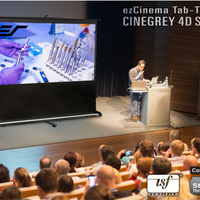 EZ CINEMA PLUS TAB-TENSION - PORTABLE LEINWÄNDE - SYSTÈME DE TÉLESCOPE