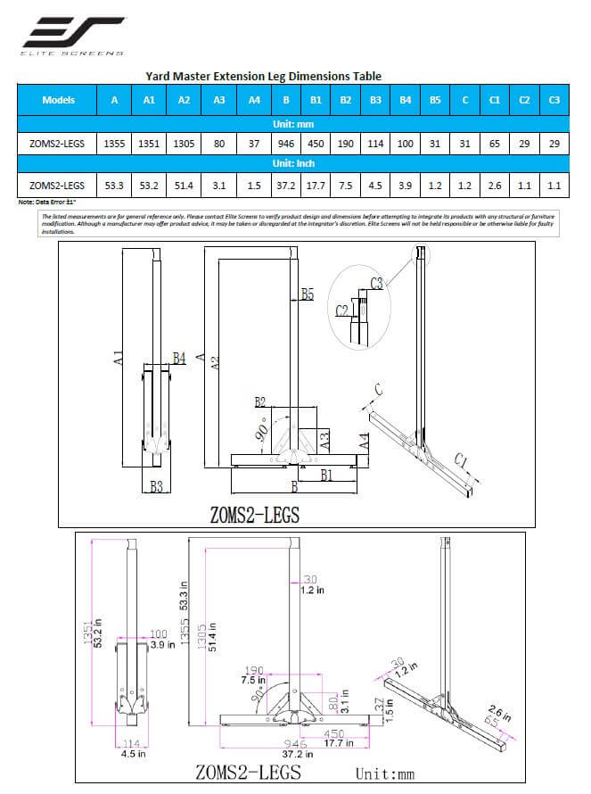 PIEDS D'EXTENSION POUR YARD MASTER 2 SERIES