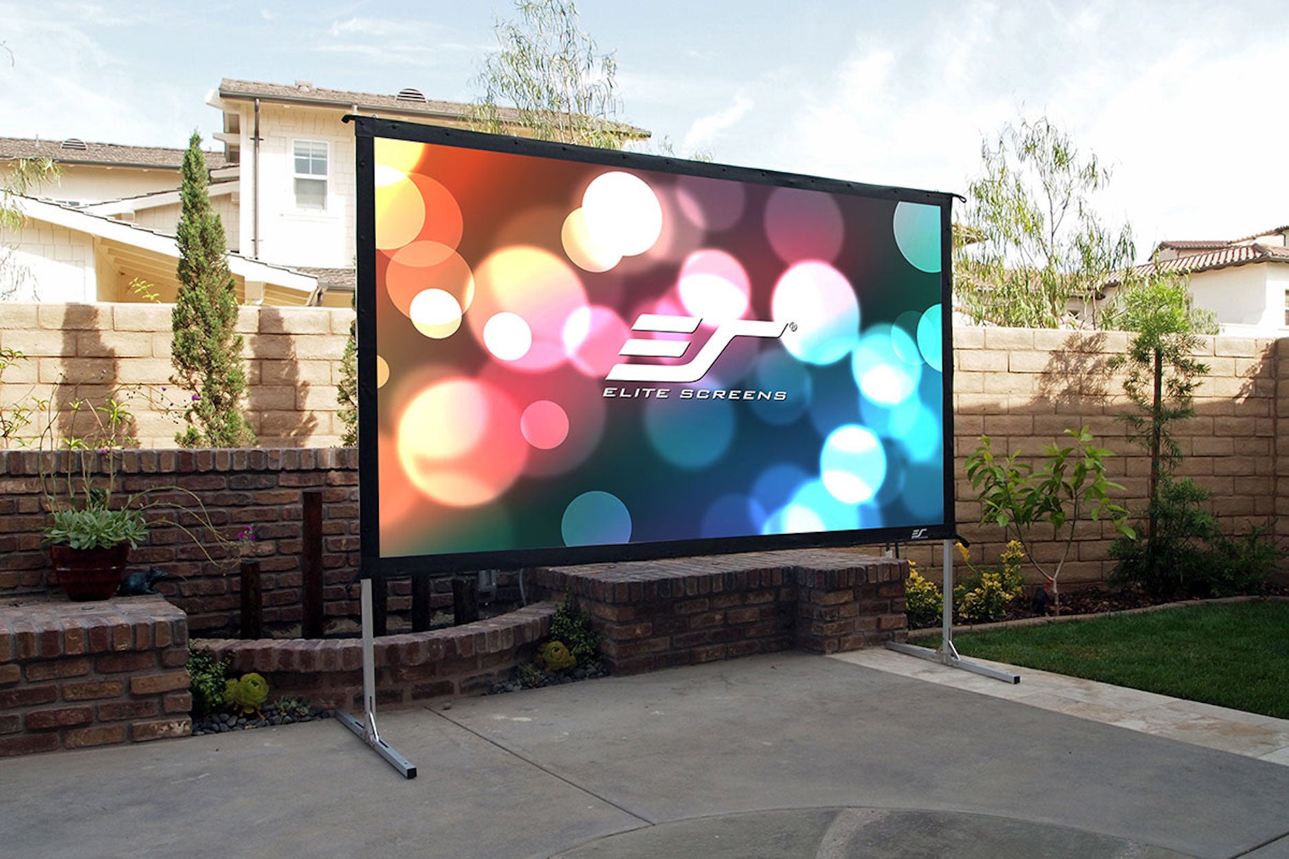 Yard master Elite screens écrans de projection extérieurs mobiles Leinwand für Außenbereich